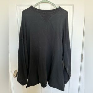 Black Aerie Oversized Pullover